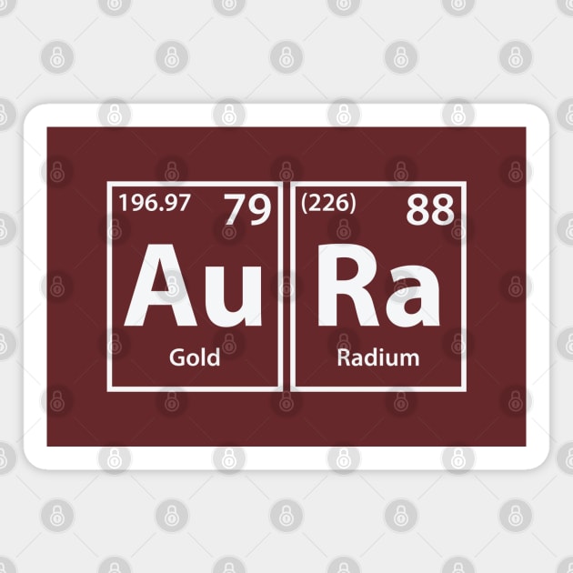 Aura (Au-Ra) Periodic Elements Spelling Magnet by cerebrands